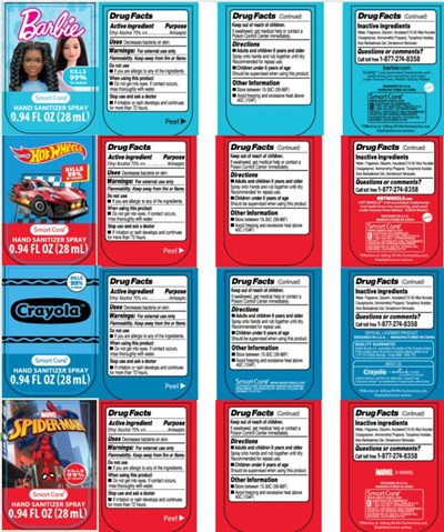 Drug Facts (Assorted Licensed Hand Sanitizer Vanilla 1)
